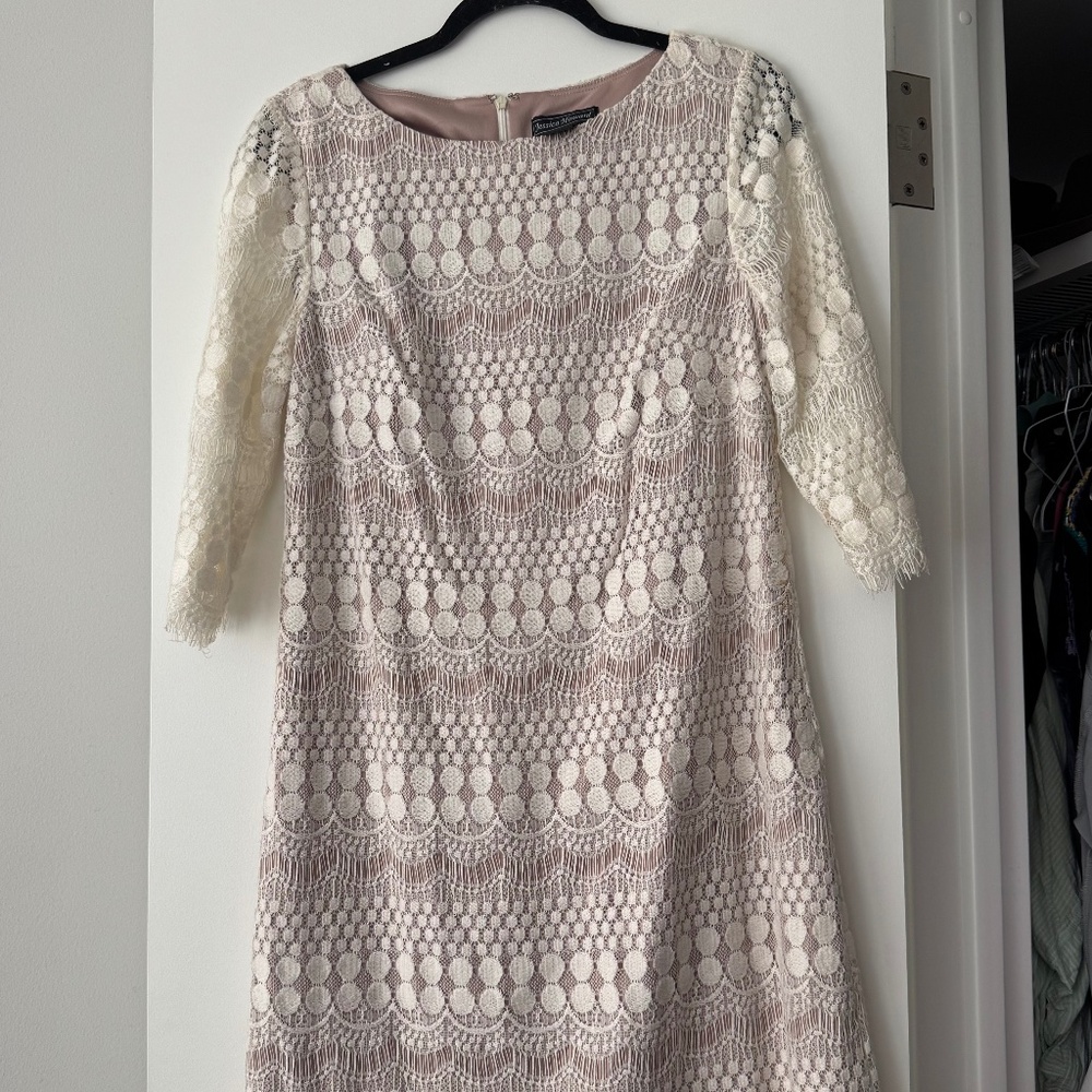 Lace shift dress